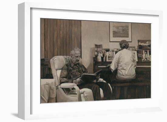 My Parents in the Living Room, 2011-Max Ferguson-Framed Giclee Print