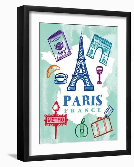 My Paris Trip-Bella Dos Santos-Framed Art Print