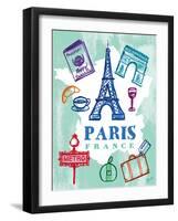 My Paris Trip-Bella Dos Santos-Framed Art Print