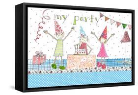 My Party-Effie Zafiropoulou-Framed Stretched Canvas