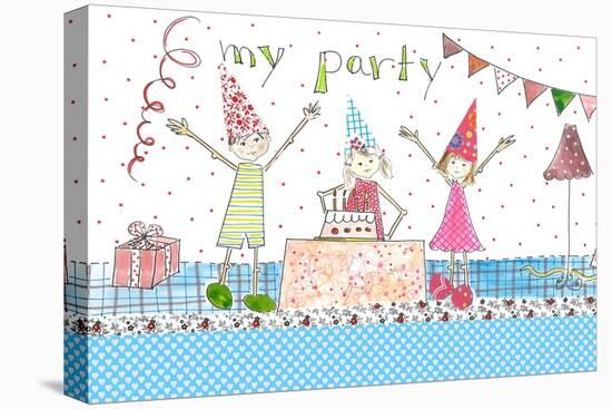 My Party-Effie Zafiropoulou-Stretched Canvas