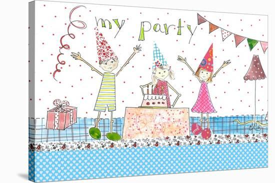 My Party-Effie Zafiropoulou-Stretched Canvas