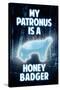 My Patronus is a Honey Badger Humor Poster-null-Stretched Canvas