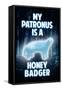 My Patronus is a Honey Badger Humor-null-Framed Stretched Canvas
