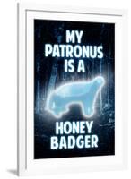 My Patronus is a Honey Badger Humor-null-Framed Art Print
