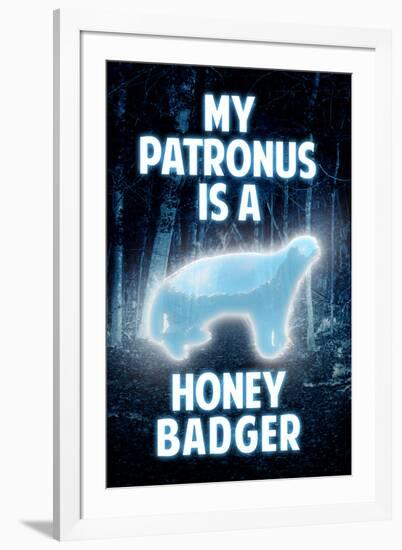 My Patronus is a Honey Badger Humor-null-Framed Art Print