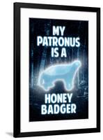 My Patronus is a Honey Badger Humor-null-Framed Art Print