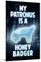 My Patronus is a Honey Badger Humor-null-Mounted Art Print