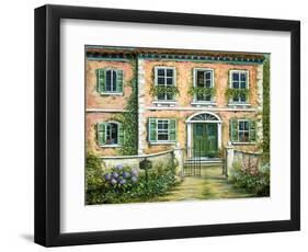 My Pink Italian Villa-Marilyn Dunlap-Framed Art Print