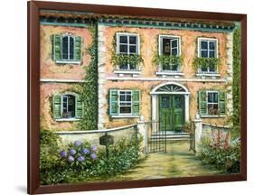 My Pink Italian Villa-Marilyn Dunlap-Framed Art Print