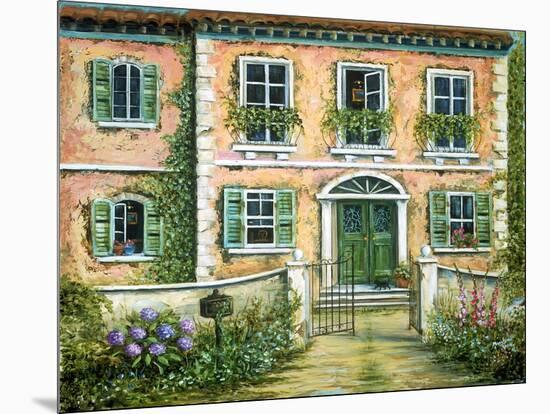 My Pink Italian Villa-Marilyn Dunlap-Mounted Art Print