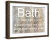 My Place of Bath-Sheldon Lewis-Framed Art Print