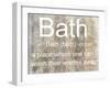 My Place of Bath-Sheldon Lewis-Framed Art Print