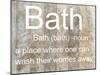 My Place of Bath-Sheldon Lewis-Mounted Art Print