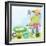 My Playtime Garden - Turtle-Kathryn Mitter-Framed Giclee Print