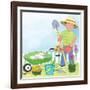 My Playtime Garden - Turtle-Kathryn Mitter-Framed Giclee Print