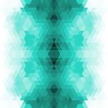 Geometric Hipster Retro Background.-My Portfolio-Laminated Art Print