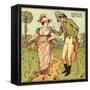 My pretty maid-Walter Crane-Framed Stretched Canvas