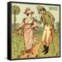 My pretty maid-Walter Crane-Framed Stretched Canvas