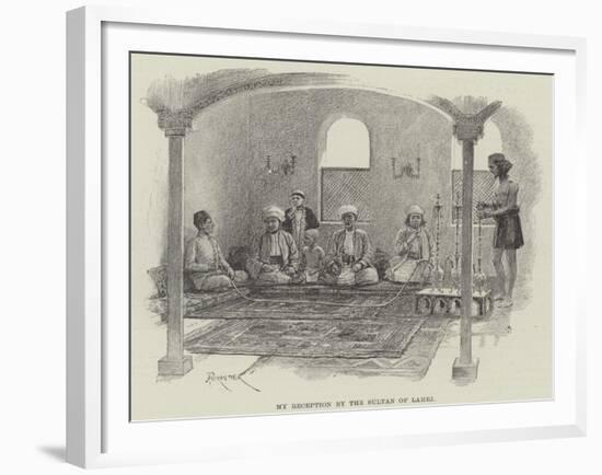 My Reception by the Sultan of Lahej-Amedee Forestier-Framed Giclee Print