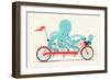 My Red Bike-Jay Fleck-Framed Art Print