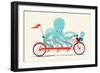 My Red Bike-Jay Fleck-Framed Art Print