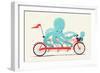 My Red Bike-Jay Fleck-Framed Art Print