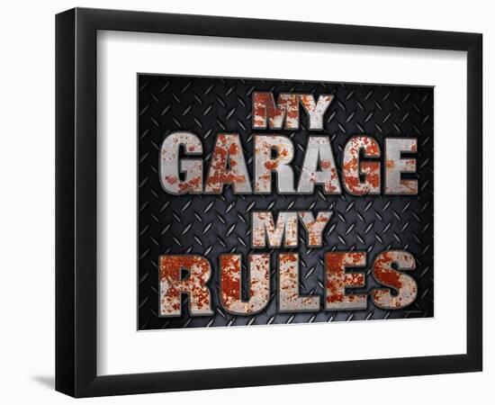 My Rules Garage-Retroplanet-Framed Giclee Print