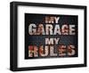 My Rules Garage-Retroplanet-Framed Giclee Print