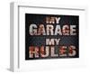 My Rules Garage-Retroplanet-Framed Giclee Print