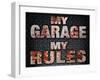 My Rules Garage-Retroplanet-Framed Giclee Print