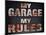 My Rules Garage-Retroplanet-Mounted Giclee Print