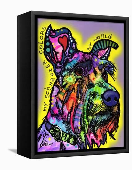 My Schnauzer-Dean Russo-Framed Stretched Canvas