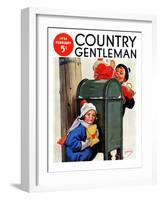 "My Secret Valentine," Country Gentleman Cover, February 1, 1938-Henry Hintermeister-Framed Giclee Print