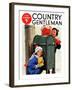 "My Secret Valentine," Country Gentleman Cover, February 1, 1938-Henry Hintermeister-Framed Giclee Print