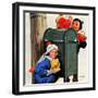 "My Secret Valentine,"February 1, 1938-Henry Hintermeister-Framed Giclee Print