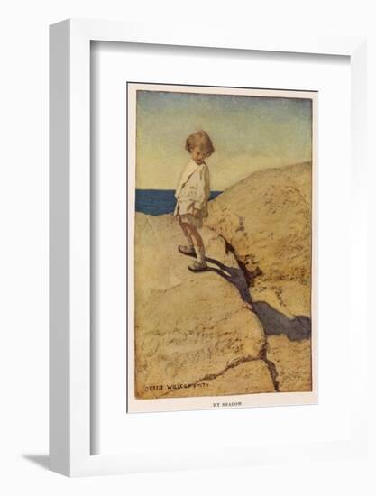 My Shadow by Robert Louis Stevenson-Jessie Willcox-Smith-Framed Photographic Print