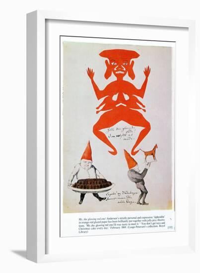 My, the Glowing Red One!-Hans Christian Andersen-Framed Giclee Print