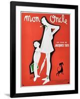 My Uncle, 1958, "Mon Oncle" Directed by Jacques Tati-null-Framed Giclee Print