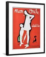 My Uncle, 1958, "Mon Oncle" Directed by Jacques Tati-null-Framed Giclee Print