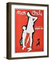 My Uncle, 1958, "Mon Oncle" Directed by Jacques Tati-null-Framed Premium Giclee Print