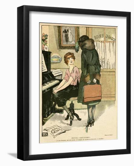 My Voice Is Improving-Georges Leonnec-Framed Art Print