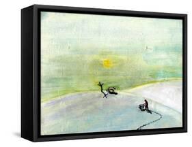 My Wheelbarrow and the Snow Tiger, 2004-Gigi Sudbury-Framed Stretched Canvas