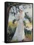 My Wife, Emeline, in a Garden-Edmund Charles Tarbell-Framed Stretched Canvas