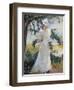 My Wife, Emeline, in a Garden-Edmund Charles Tarbell-Framed Giclee Print