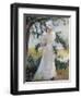 My Wife, Emeline, in a Garden-Edmund Charles Tarbell-Framed Giclee Print