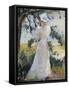 My Wife, Emeline, in a Garden-Edmund Charles Tarbell-Framed Stretched Canvas