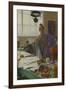 My Wife (Karin in the Studio]-Carl Larsson-Framed Giclee Print