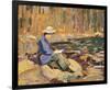 My Wife, Sackville River-Arthur Lismer-Framed Premium Giclee Print