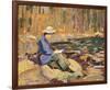 My Wife, Sackville River-Arthur Lismer-Framed Premium Giclee Print